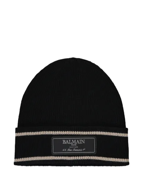 Balmain knitted beanie Black EH6XC030KC65
