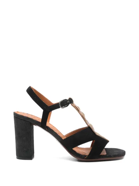 Chie Mihara Balia leaf-detail sandals Black BALIA