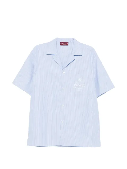 Gucci striped bowling shirt Blue 794907ZAJWW