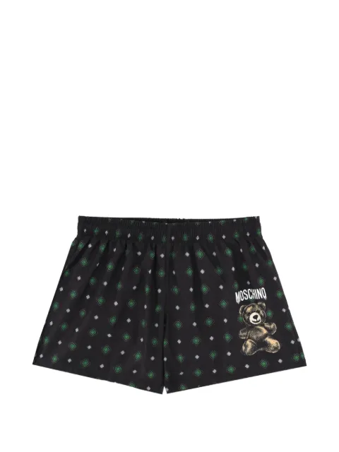 Moschino teddy patterned swim shorts Black 420802741555