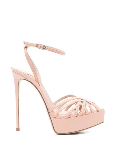 Le Silla Embrace platform caged sandals Pink 2892B100RCPP986