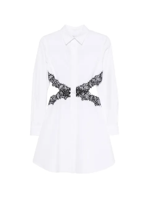 Viktor & Rolf lace-trim cut-out mini dress White XD0070011426