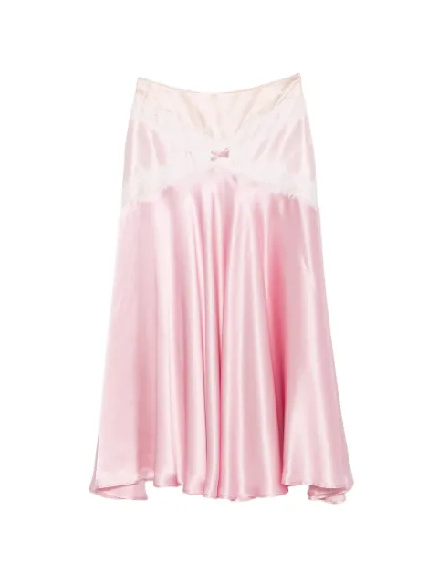 Viktor & Rolf lace-trim midi skirt Pink XB0020018426