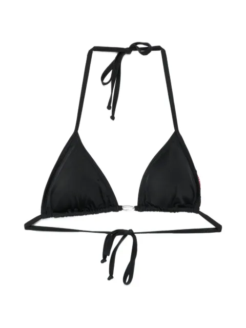 Diesel bikini top in nylon with tie fastening Black A219690CJCT