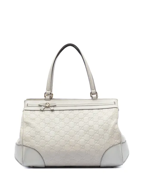 Gucci Pre-Owned 2016-2025 Guccissima Mayfair tote bag White QIBQS50NZA4CNFGF
