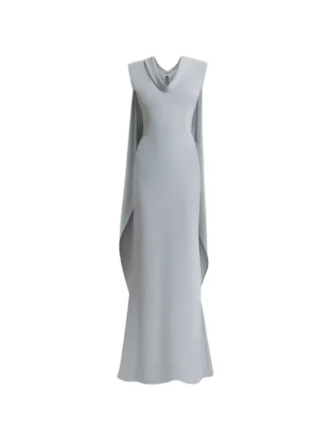 Gemy Maalouf padded-shoulders maxi dress Blue EDPF252083LD