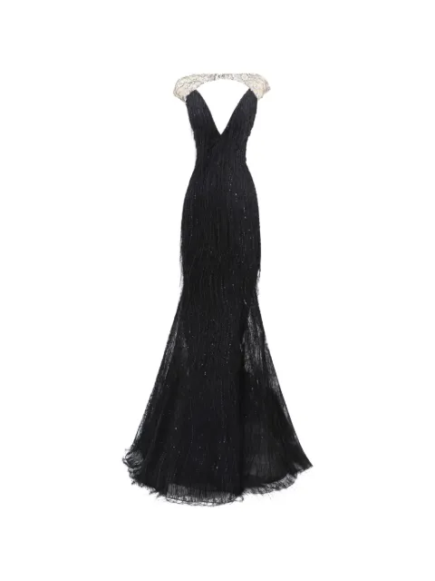 Gemy Maalouf beaded maxi dress Black GMPF247328LD