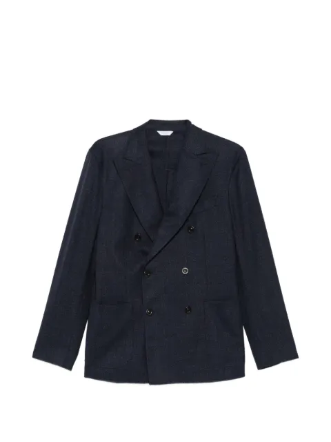 Boglioli double-breasted pocket jacket Blue N4302ESA0534