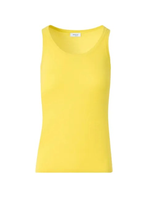 Akris Punto scoop-neck top Yellow 554100126007021