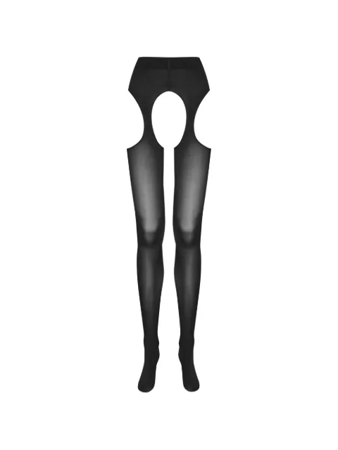 Maison Close open garter tights Black 564953