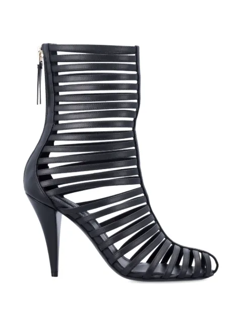 Givenchy Cage ankle boots in leather Black BE605ME1J7