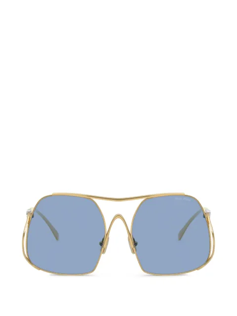 Miu Miu Eyewear geometric-frame sunglasses Gold MUA55S