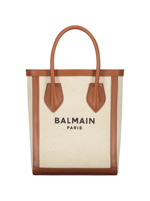 Balmain logo tote bag Neutrals FN6FB661TCFN