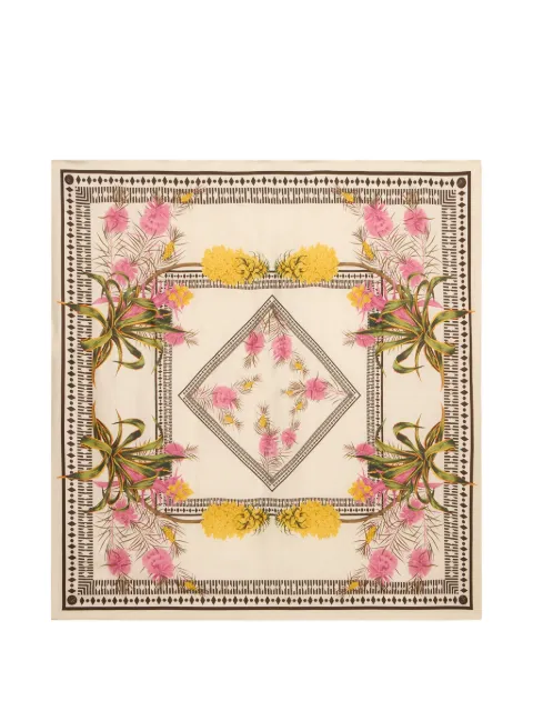 Blumarine logo print scarf Neutrals 2W420A