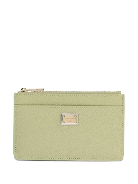 Dolce & Gabbana logo-plaque wallet Green BI1261A1001