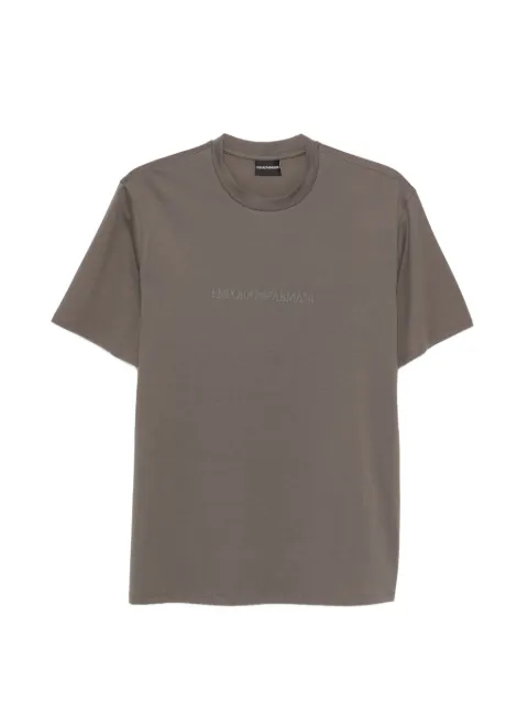 Emporio Armani logo T-shirt Brown EM004583AF13669M8361