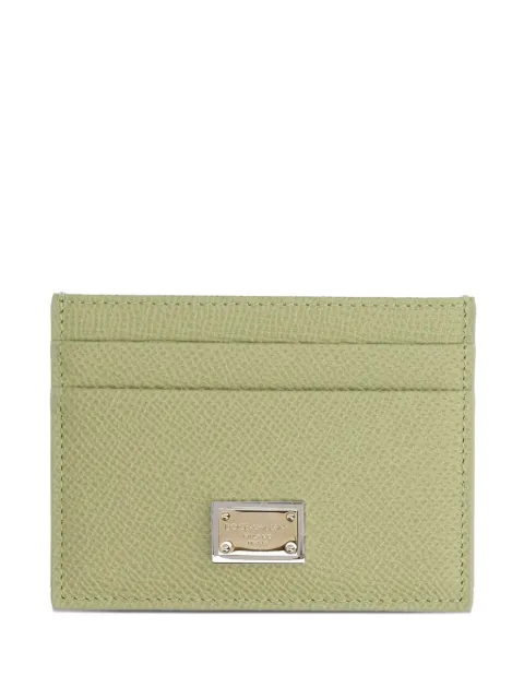 Dolce & Gabbana plaque-logo card holder Green BI0330A1001