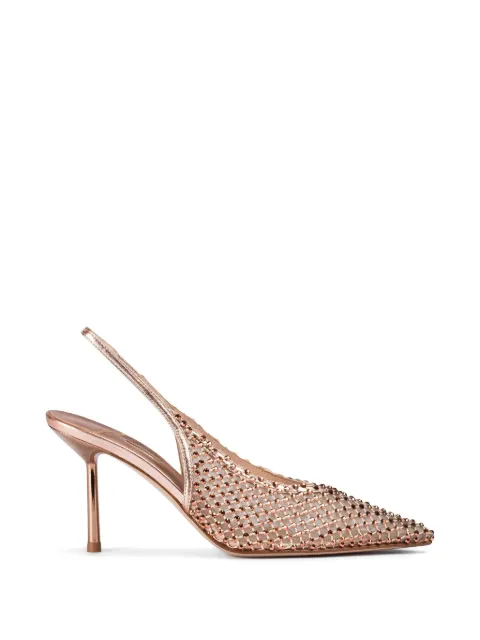 Le Silla Gilda crystal-embellished heeled pumps Pink 4189E080BXPPCAZ
