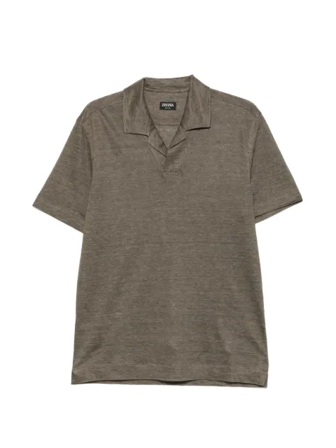 Zegna short-sleeve polo shirt Green UH352A3H747