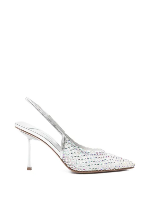 Le Silla Gilda embellished slingback pumps Silver 2299U080P1PP985