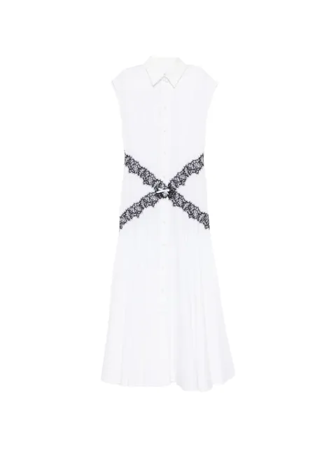 Viktor & Rolf lace-trimmed shirt dress White XD0080011426