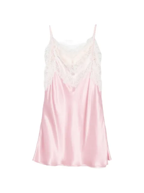 Viktor & Rolf lace-trim layered mini dress Pink XD0040018426