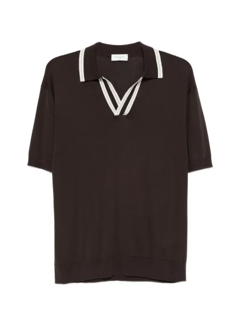 Paolo Pecora V-neck T-shirt Brown A031F2002345