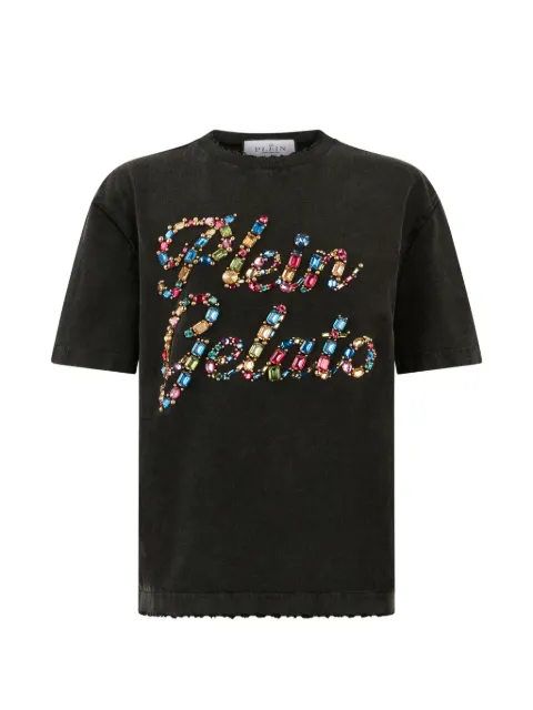 Philipp Plein crystal-embellished T-shirt Black PAFCWTK3946PJY002N