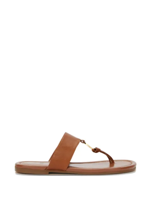 ODISSI Olivia ring-detail leather sandals Brown OD44015A21062