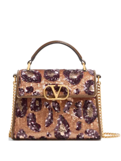 Valentino Garavani VSling mini embroidered animalier handbag Neutrals WB0T58SDX