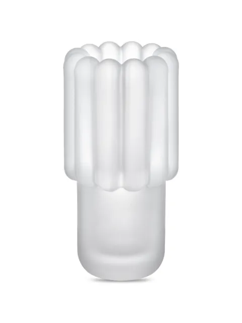 Tom Dixon medium Press frosted stem vase White PRVA02FR