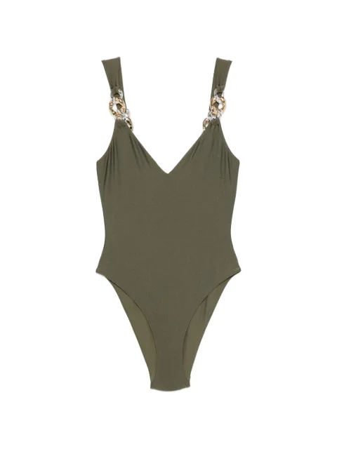 SIMKHAI Regan V-neck swimsuit Green 1269033SW