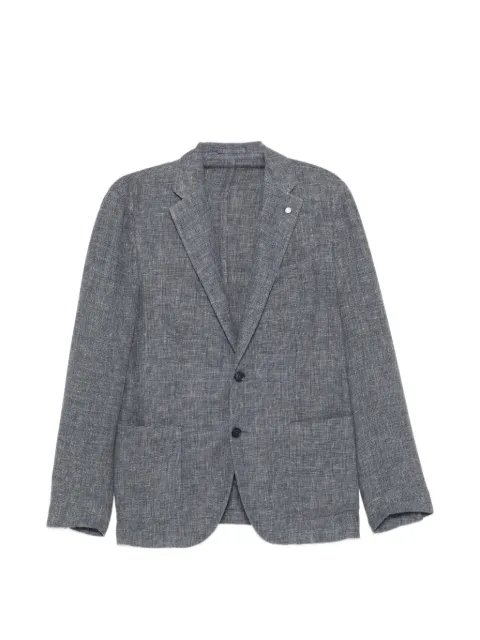 Luigi Bianchi button pin blazer Blue 288465167