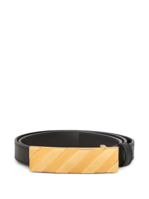 Off-White Diagonal metal-buckle belt Black OWRB13ES26LEA0011000