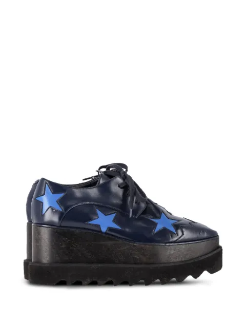Stella McCartney Pre-Owned Elyse platform Derby shoes Blue NAPPUGBSH644945W