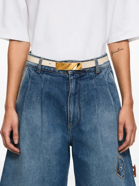 Off-White Diagonal metal-buckle belt Neutrals OWRB13ES26LEA0010400