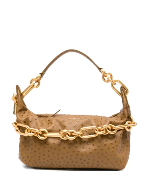 Balmain medium Sync leather shoulder bag Brown GN1BS002LONH