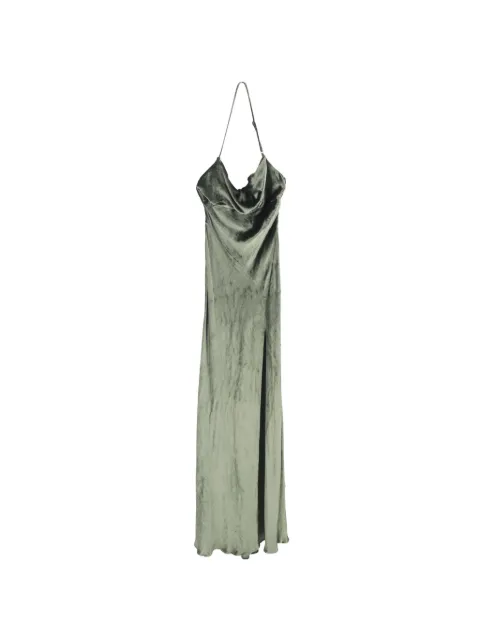 The Attico Leticia velvet dress Green NAPPUGBCL646813W
