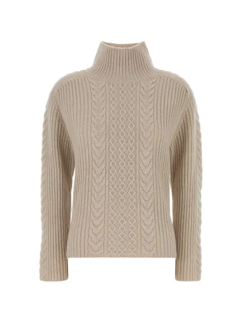 'S Max Mara cable-knit sand sweater Neutrals 2619361161600