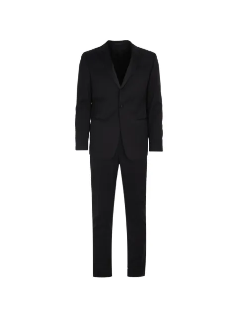 Corneliani buttoned wool suit Black 267T202698150