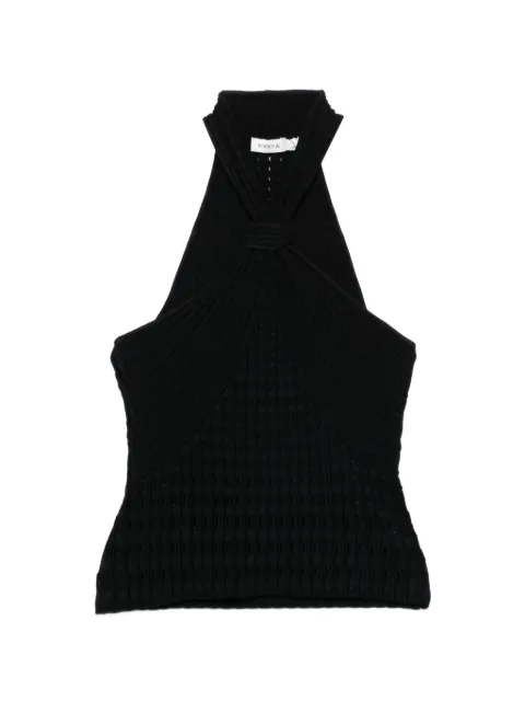 SIMKHAI halterneck textured top Black 1262210
