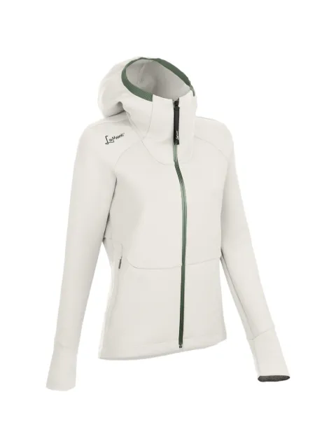 LAMUNT Antje Thermal zip-up hoodie White 8550009