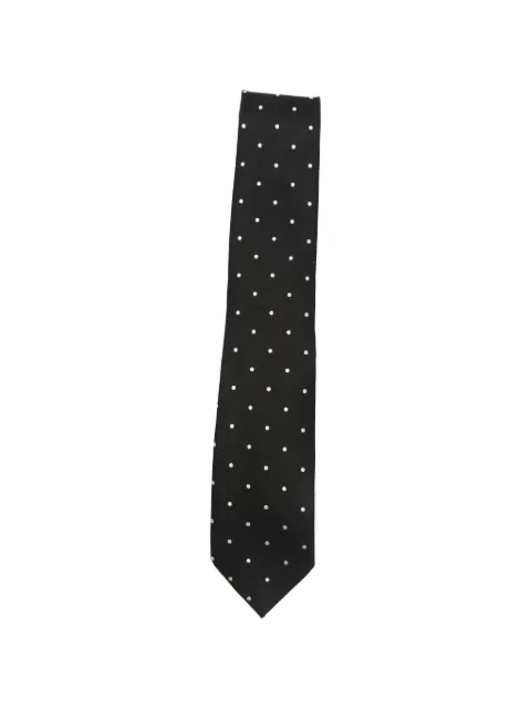 TOM FORD polka-dot tie Black STE001S0260