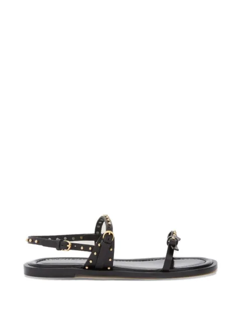 ODISSI Jackie bow-detail leather sandals Black OD44075A21112
