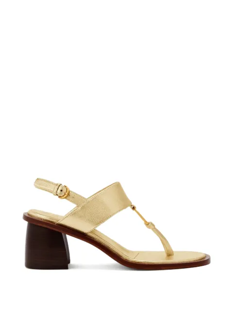 ODISSI Olivia Mid ring-detail leather sandals Gold OD44016A21018