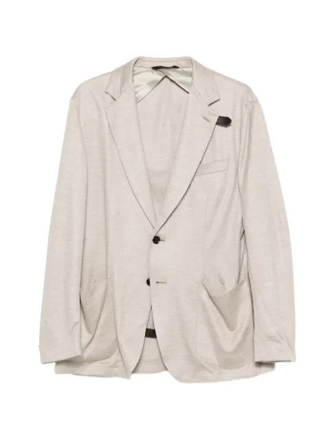 Brioni button-fastening blazer Neutrals UJRQ0LPD610