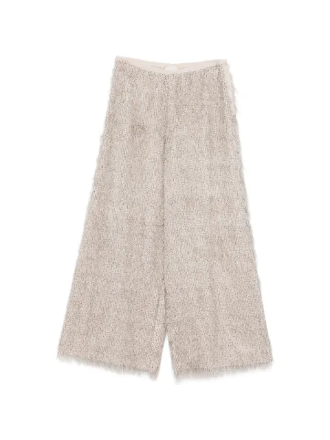 Alysi fringed trousers Neutrals 116161P6213