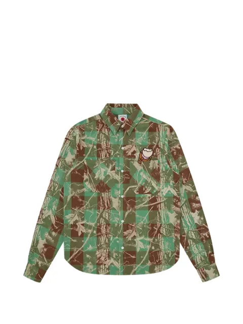 ICECREAM checked shirt Green IC26123