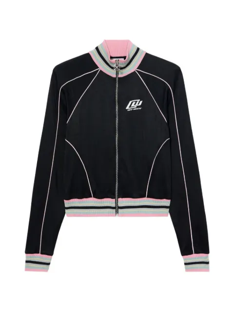 Off-White striped panelled jacket Black 2BD00BS26JER001W003
