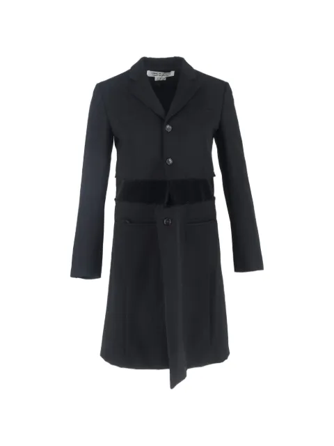 Comme Des Garçons Pre-Owned single-breasted coat Black NAPPUGBCL646719W